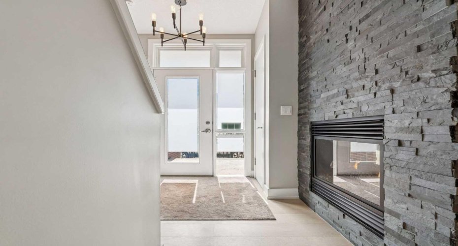 2 sided gas fireplace and spacious entrance.
