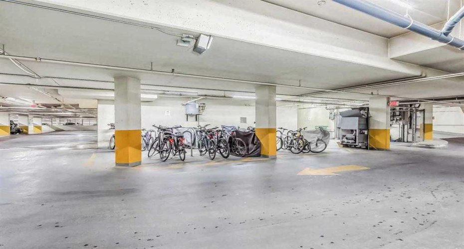 Underground bike storage.