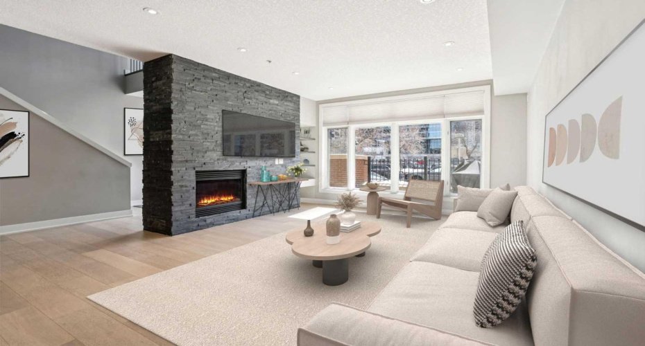 Virtually Staged. Living Room.