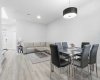 Living room and dining area