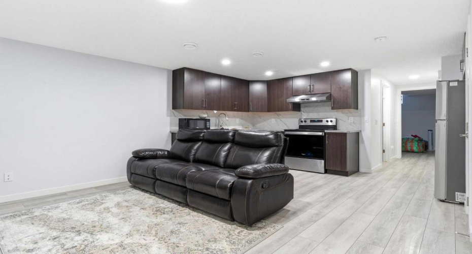 Basement Living room and kitchen
