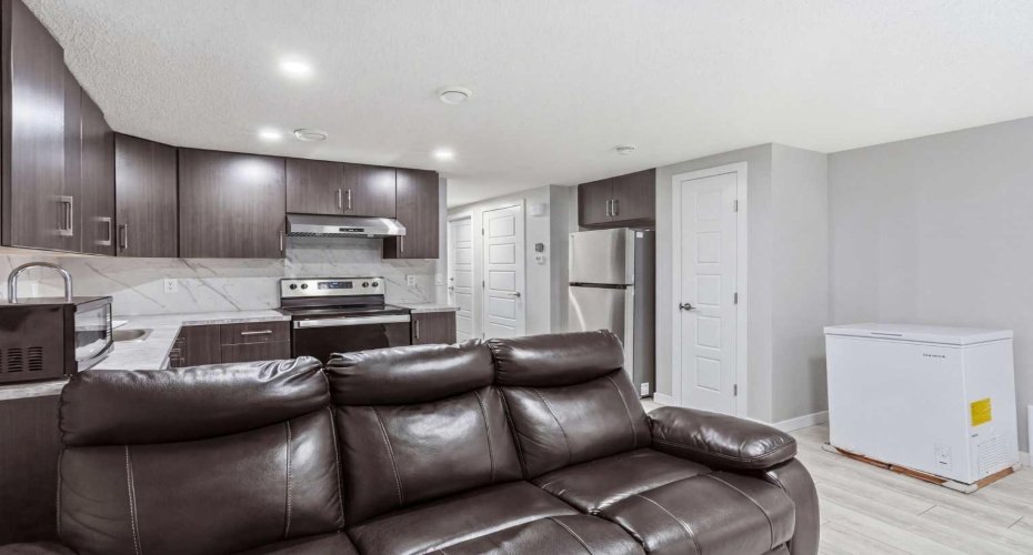 Basement Kitchen and Living room