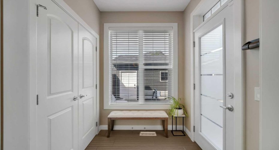 Huge rear mudroom and closet