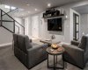 Virtually staged to show room potential
