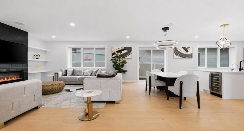 Expansive living spaces are designed to accommodate both everyday comfort and large gatherings.