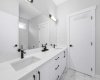 Modern bathroom finished with clean lines and quality materials.