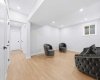 Flexible recreation space is ideal for entertaining, fitness, or movie nights.