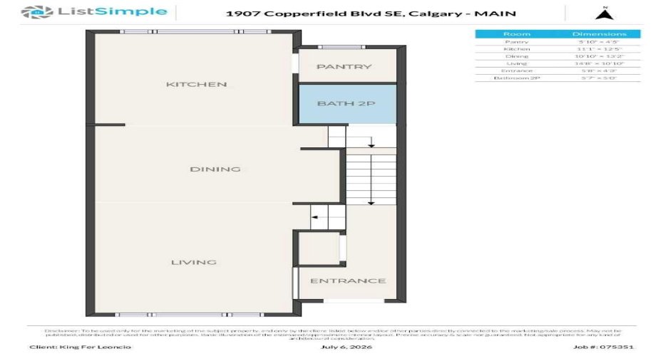 Main Level - Floor Plan