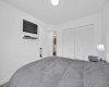 Double closets in primary bedroom