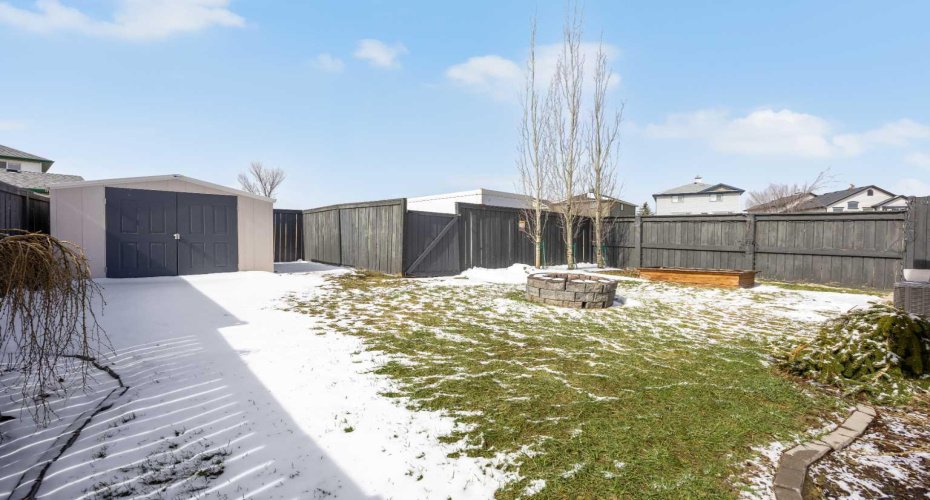 Large open backyard