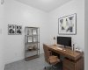 This image has been virtually staged to illustrate potential furniture arrangements and room functionality
