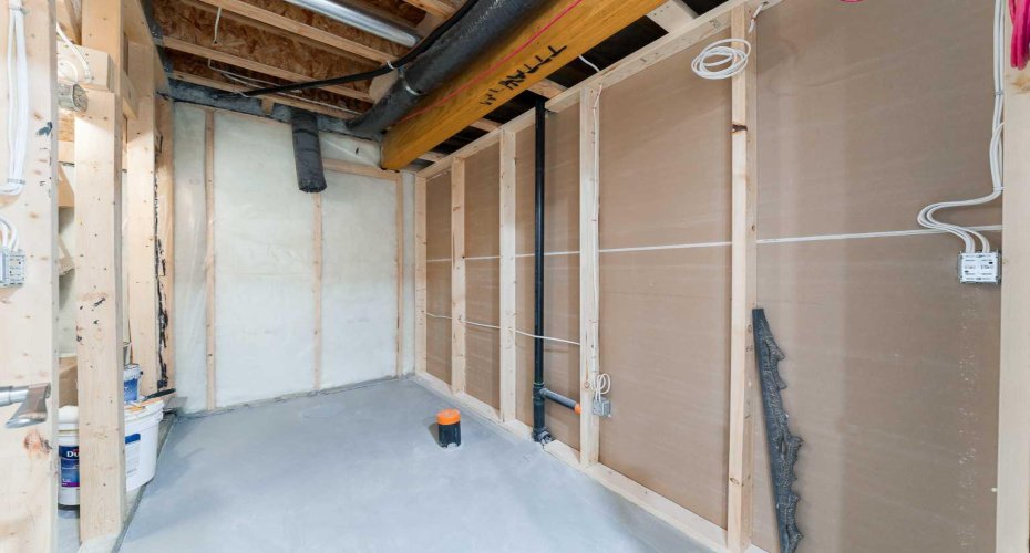 Roughed-in Bathroom