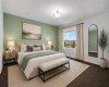 Virtually Staged  Primary bedroom