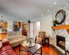 Family Room off the Kitchen~White Door leads to the Basement~