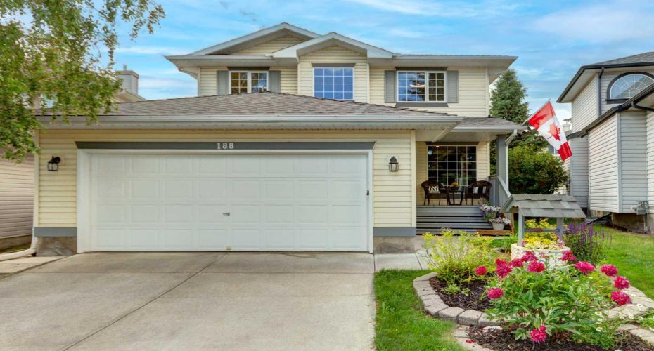 Newly Painted Garage Door~'Home One' Exterior Lighting System on house front~