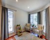 Numerous well-placed windows allow for an abundance of daylight to flow in~