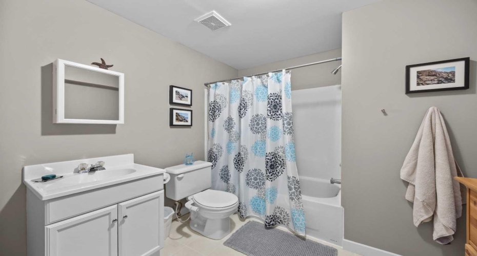 A full bathroom on the walkout level means movie nights, workouts, and backyard days never require a trip upstairs.