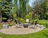 The dedicated firepit area is where summer nights stretch out — s'mores, stories, and stars over one of Tuscany's most beautiful backyards