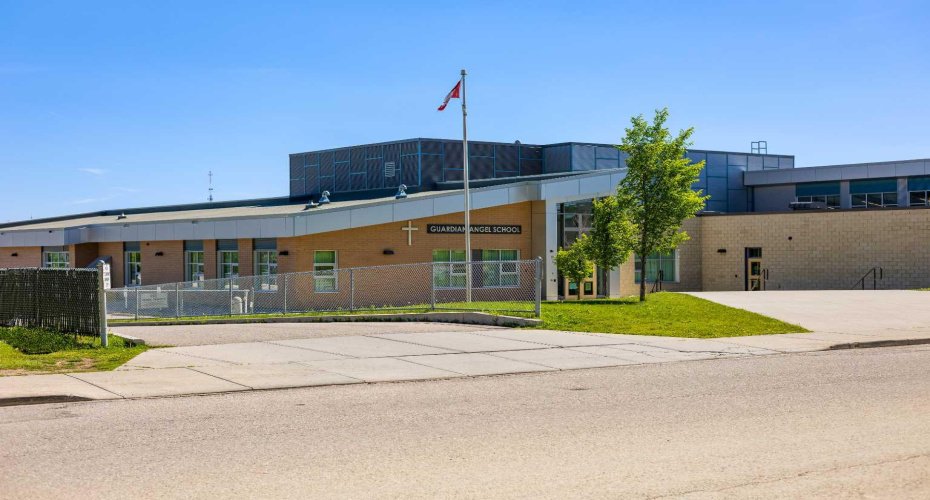 Griffith Woods School is within easy reach — part of a west-side lineup that also includes Guardian Angel School just steps from the building.