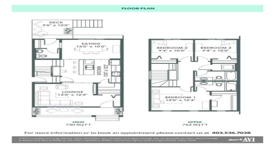 Floorplans • 104 Creekside Rise SW