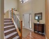 Heading upstairs.