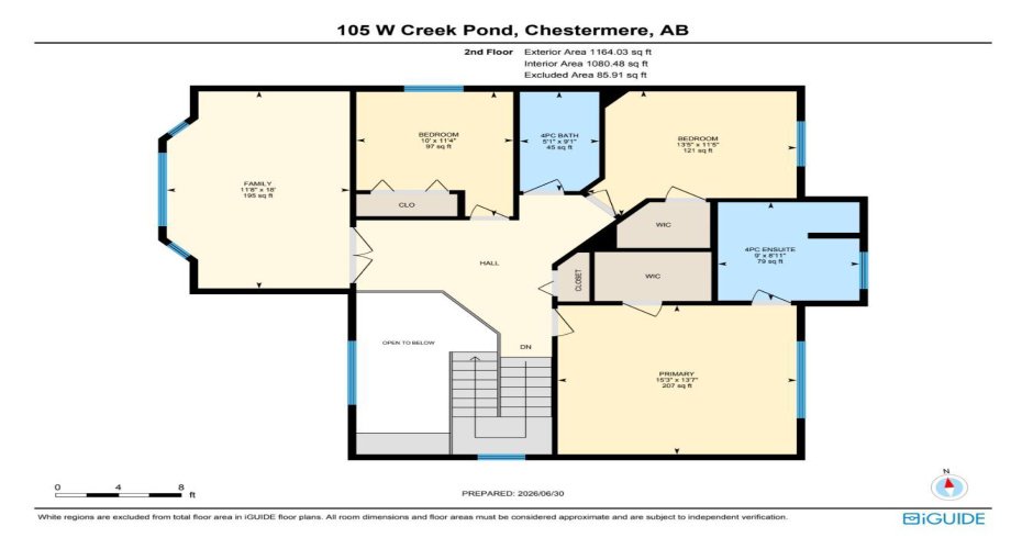 Floor plan for the 2nd floor.