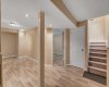 Basement is finished with a generous rec room.