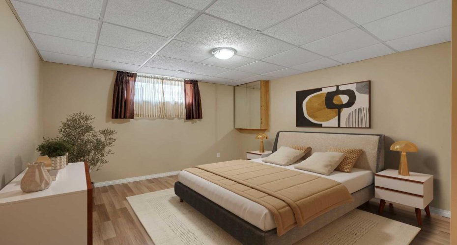4th bedroom in the basement.