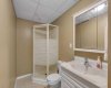 3pc bath in the basement.