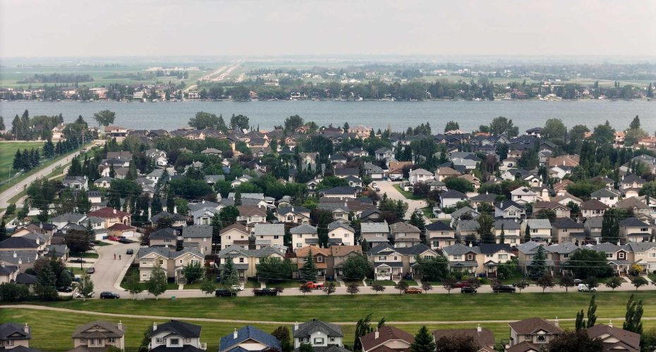 A few streets over is Chestermere Lake.