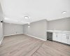 rec room with wet bar