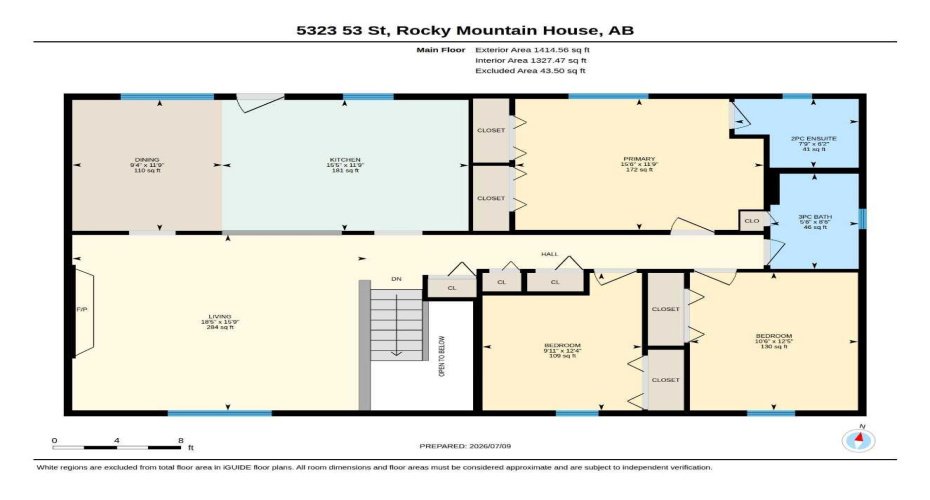 5323 53 Street, Rocky Mountain House, Alberta T4T 1G9, 4 Bedroom Bedrooms, 0 ,2 BathroomBathrooms,Residential,For Sale,53,0,A2327694