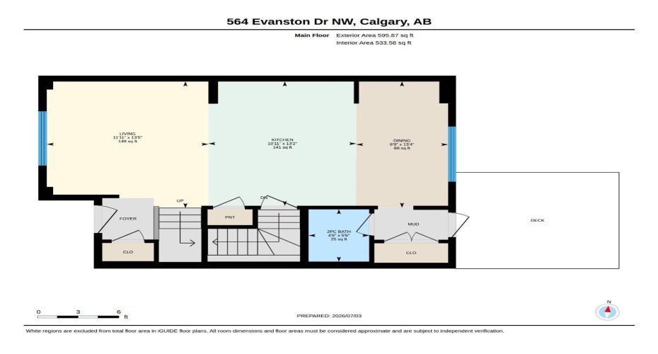 564 Evanston Drive, Calgary, Alberta T3P 0H4, 4 Bedroom Bedrooms, 0 ,3 BathroomBathrooms,Residential,For Sale,Evanston,0,A2327832