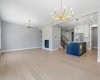 Living room / dining area view