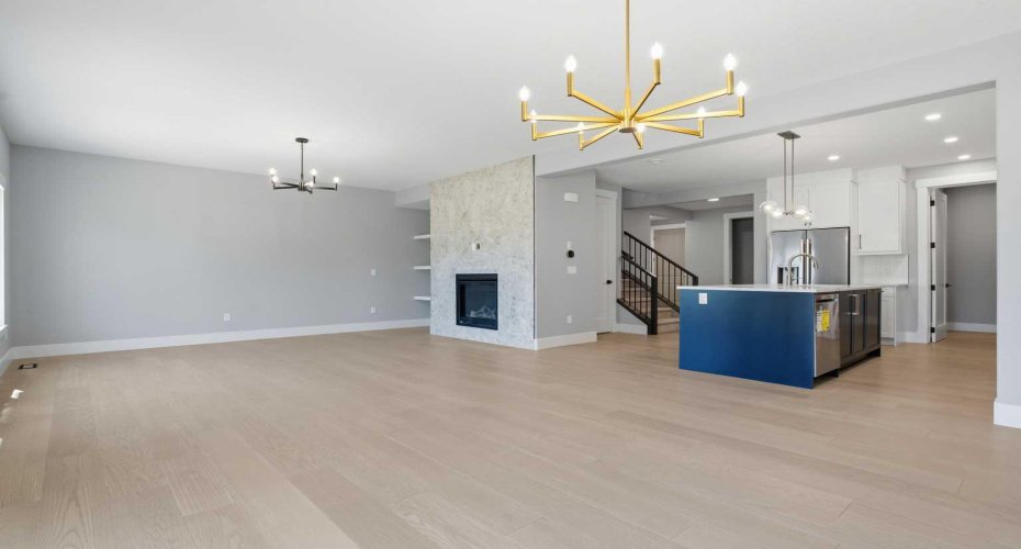 Living room / dining area view
