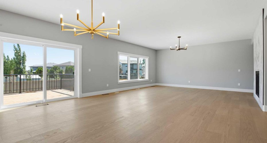 Living room / dining area view