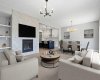 Living room  / dining room  virtual staged photo  for indication pupose only