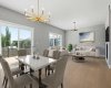 Living room  / dining room  virtual staged photo  for indication pupose only