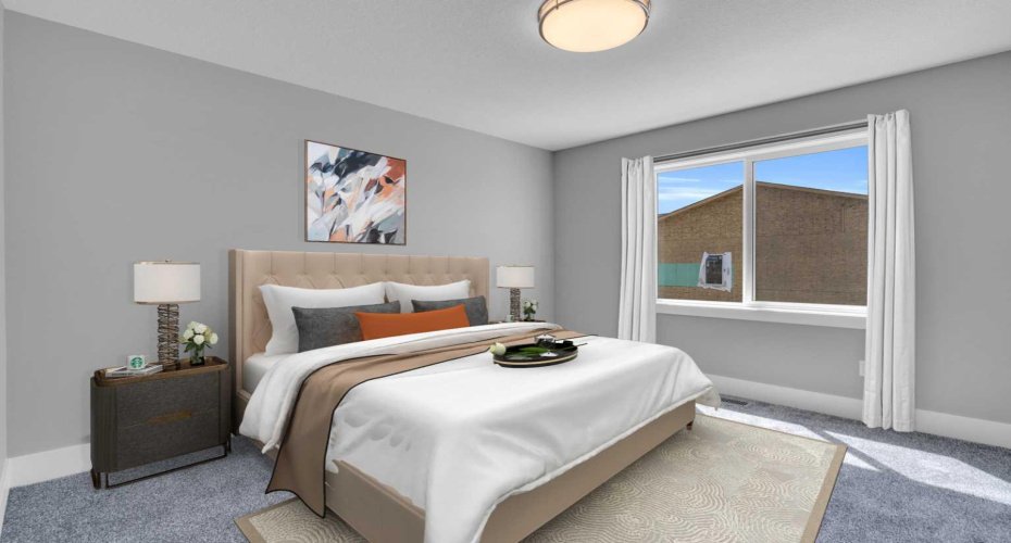 Bedroom / virtual  staged photo for indication pupose only