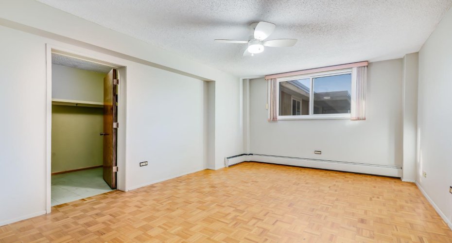 Primary suite showing the walk-in closet