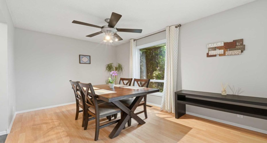Spacious dining room
