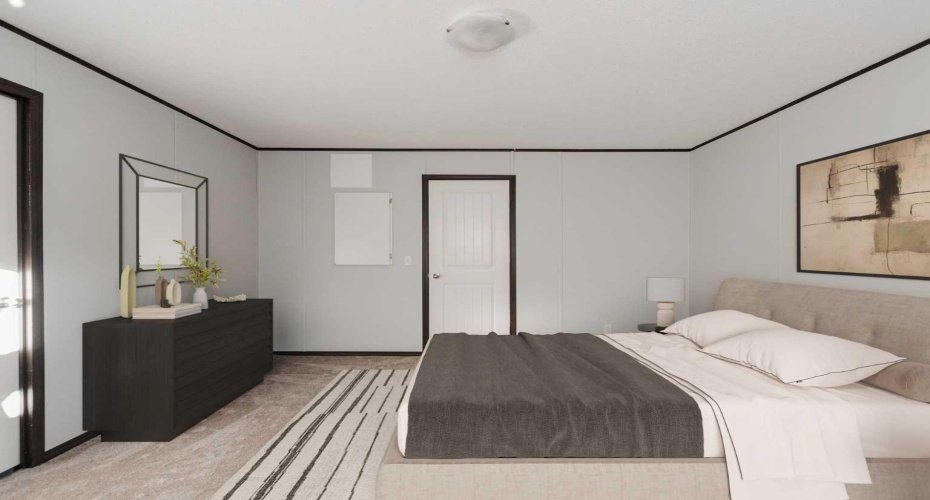 (Adding virtual unattached goods (chattels) of realistic size to property photos in order to give perspective on room dimensions.)