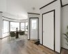 (Adding virtual unattached goods (chattels) of realistic size to property photos in order to give perspective on room dimensions.)