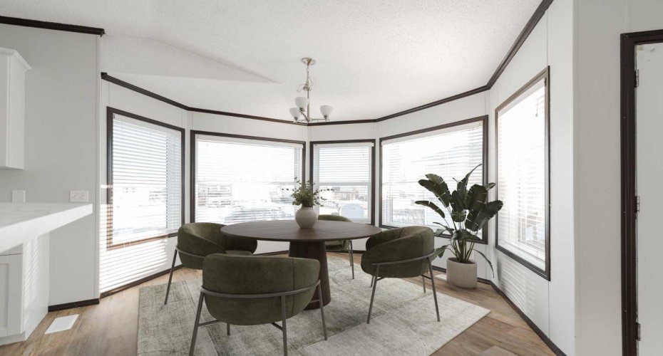 (Adding virtual unattached goods (chattels) of realistic size to property photos in order to give perspective on room dimensions.)