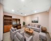 Basement Rec Room Virtually Staged
