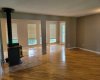 living room /wood fireplace