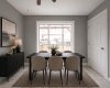 (Adding virtual unattached goods (chattels) of realistic size to property photos in order to give perspective on room dimensions.)