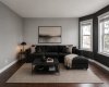 (Adding virtual unattached goods (chattels) of realistic size to property photos in order to give perspective on room dimensions.)