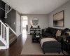 (Adding virtual unattached goods (chattels) of realistic size to property photos in order to give perspective on room dimensions.)