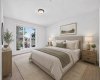 Virtually staged primary bedroom for inspiration